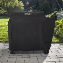 Weber Premium Abdeckhaube Für Weber Holzpelletgrill Searwood XL -Campingbedarf Geschäft weber premium cover holzpelletgrill searwood xl schwarz grillzubehoer polyester 1000 3 28231