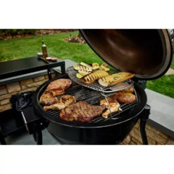 Holzkohlegrill Weber Summit Kamado E6 -Campingbedarf Geschäft weber schwarzer kamadogrill summit kamado e 6 zweistufiger grillrost edelstahlgrillrost gbs 1000 11 22087