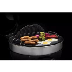 Gussplatte Napoleon Gusseisen-Grillplatte Für Ø 57 Cm Holzkohlegrill -Campingbedarf Geschäft zubehoer napoleon holzkohlegrill wendeplatte iron griddle gusseisen platte black 1000 2 26068